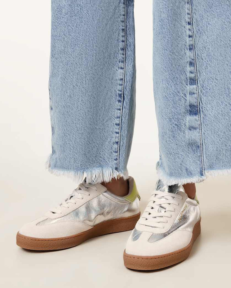 ALLSAINTS THELMA METALLIC LOW TOP SNEAKERS outlook