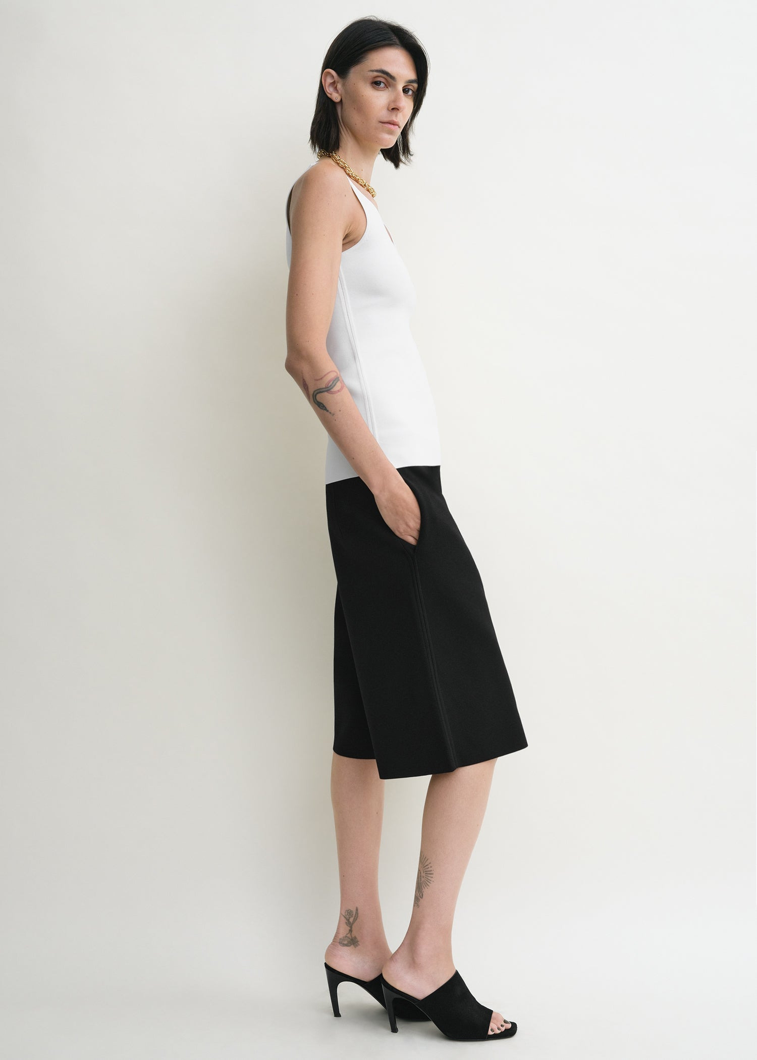 Knit shorts black - 3