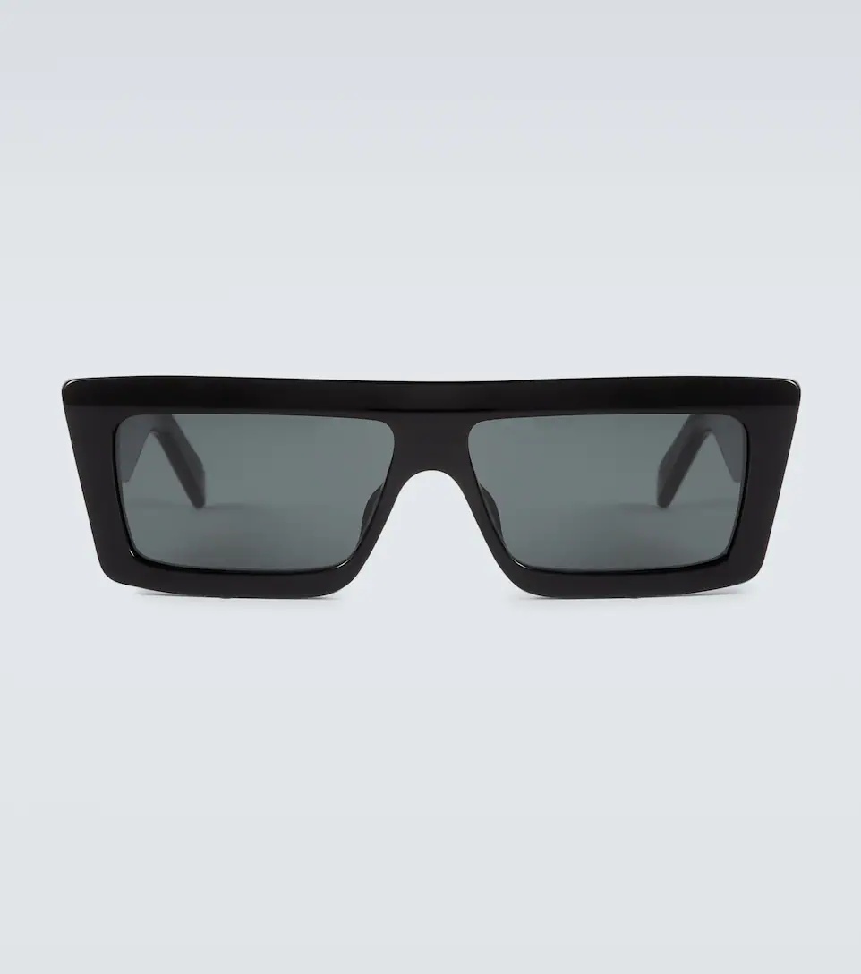 Flat-brow acetate sunglasses - 1
