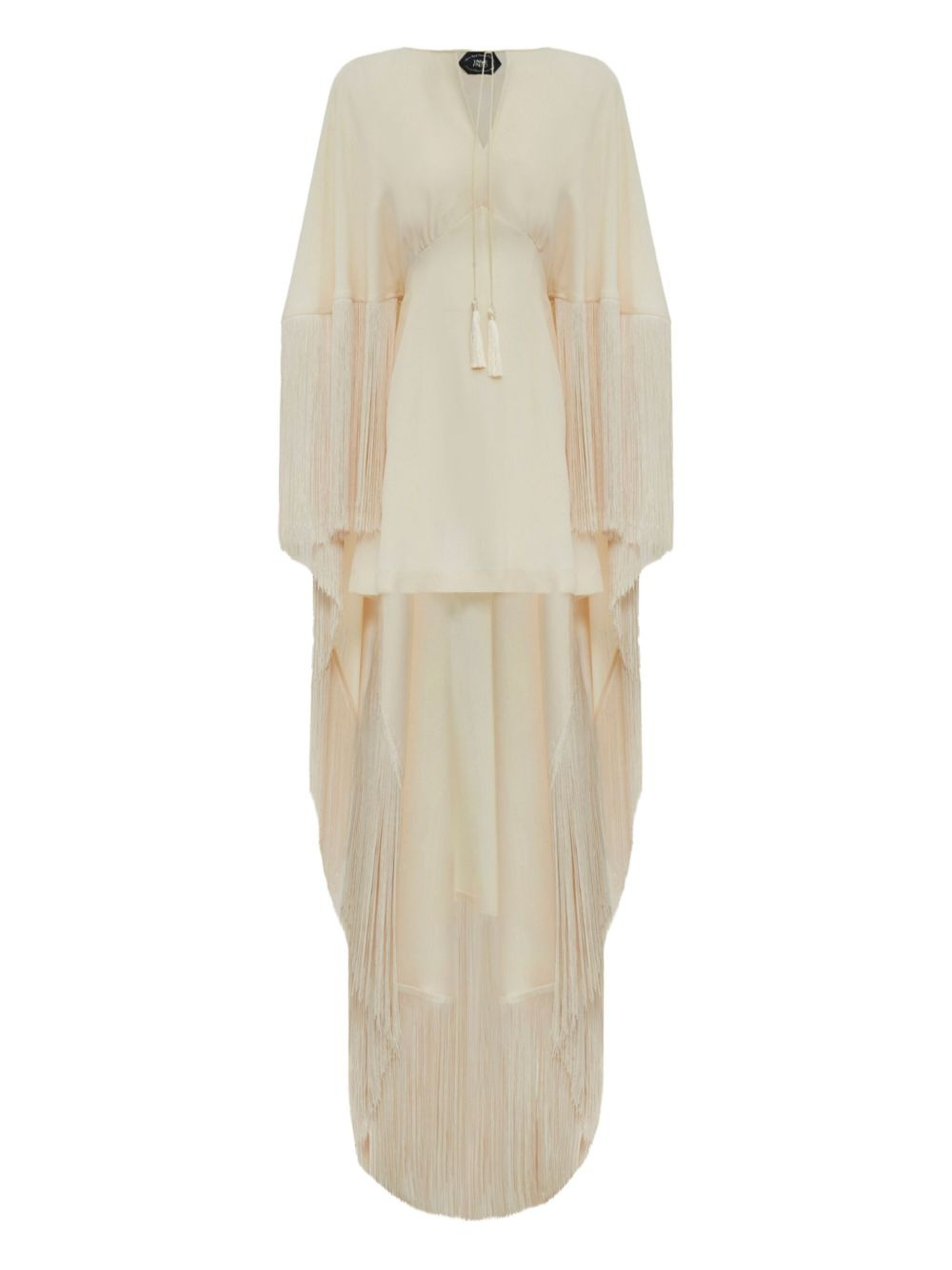 1970 fringe-trim mini dress - 5