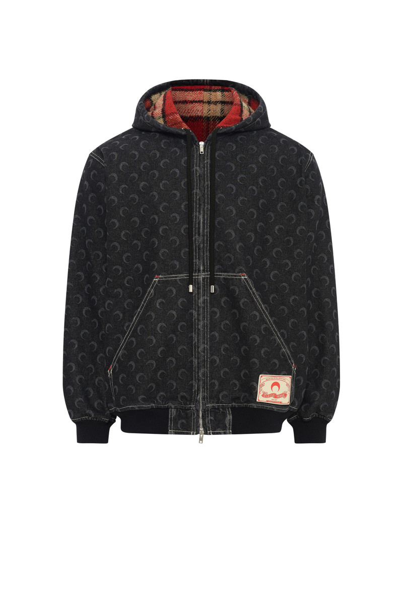 Moon Laser Denim Padded Jacket 1