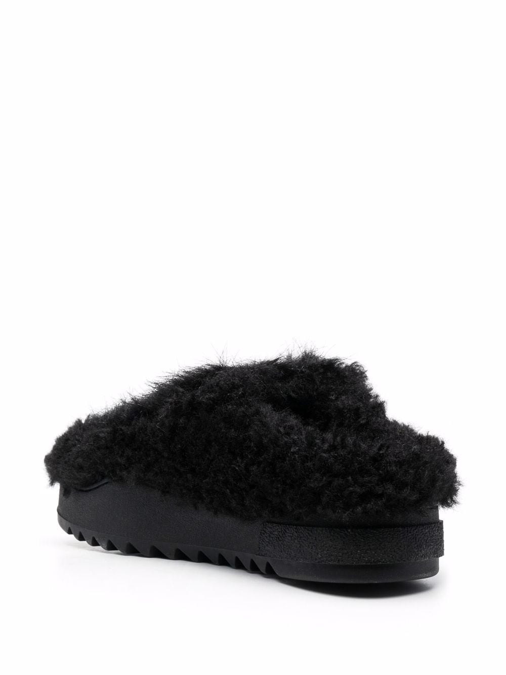 faux-fur slip-on slippers - 3