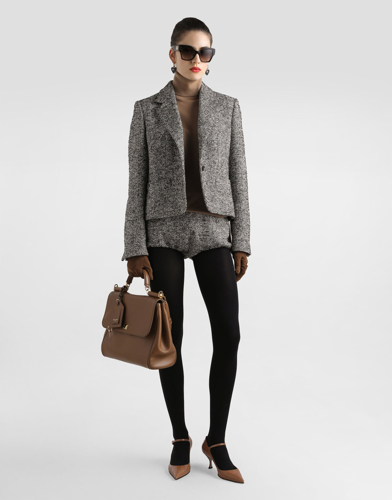 Dolce & Gabbana Dotted wool blend jacket outlook