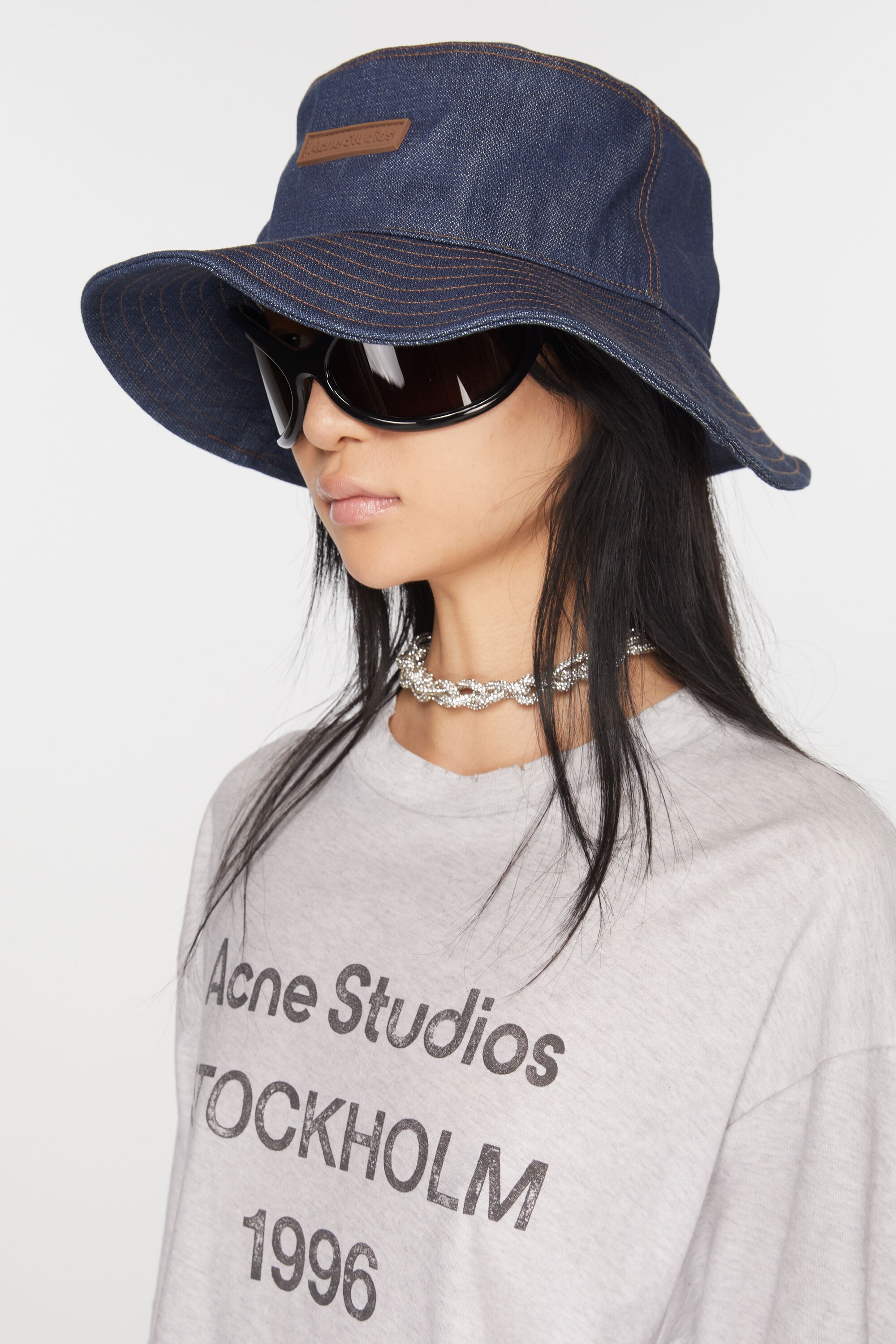 Denim bucket hat - Indigo blue - 2