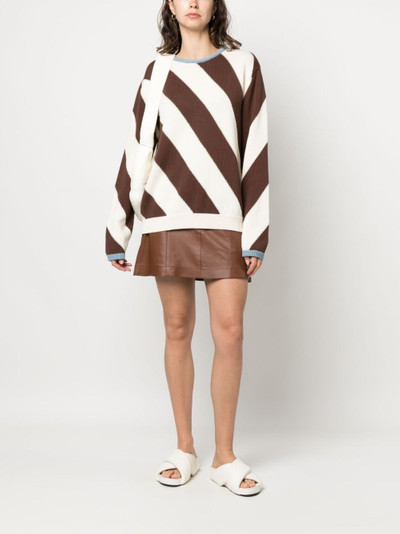 La DoubleJ Veneziana striped cotton jumper outlook