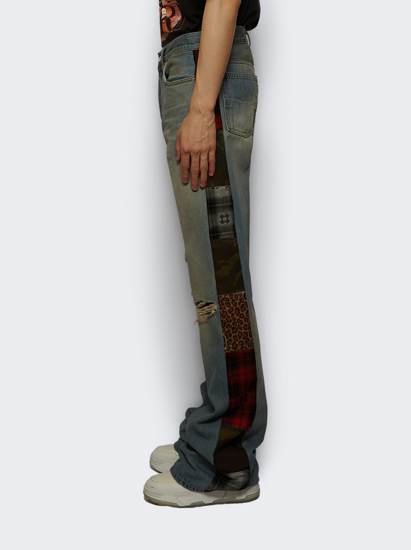 Patchwork Boot Cut Jean Driftwood Blue 3