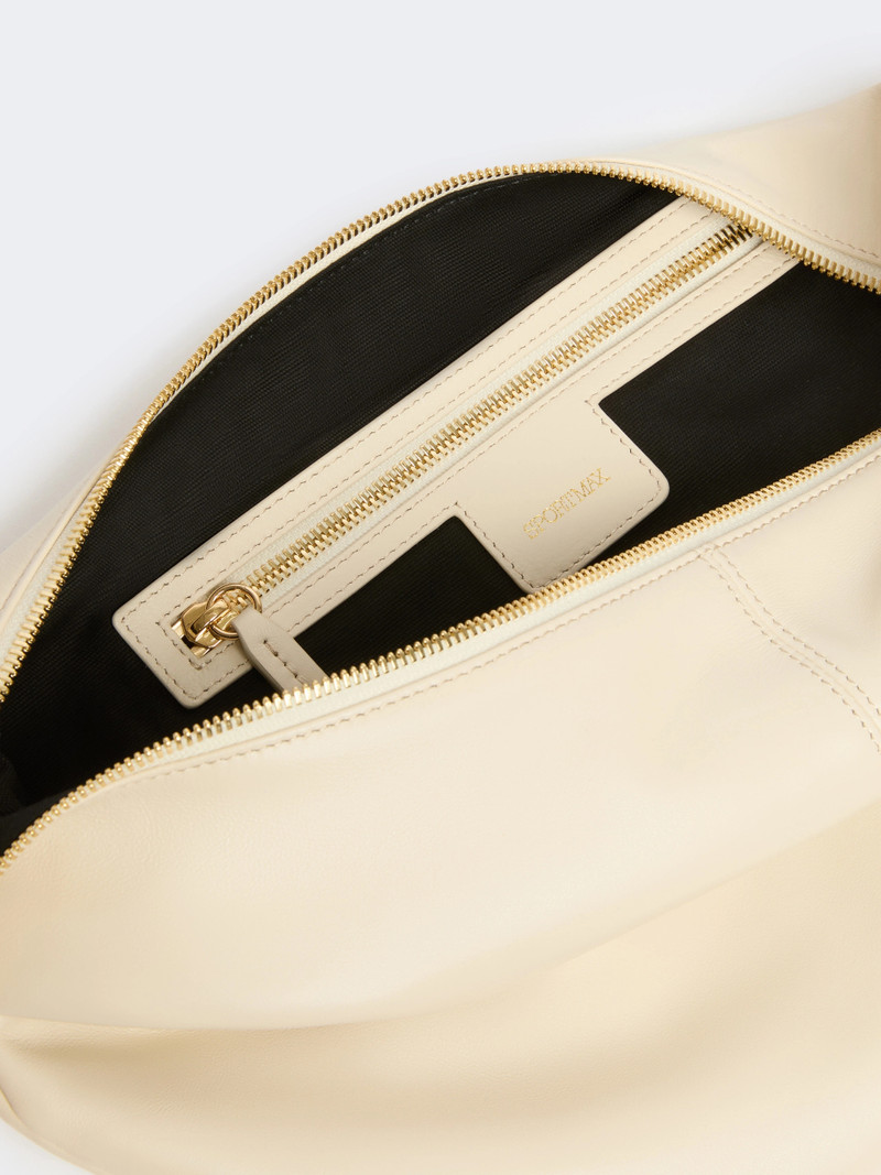 BRUNO Nappa leather hobo bag - VANILLA 5