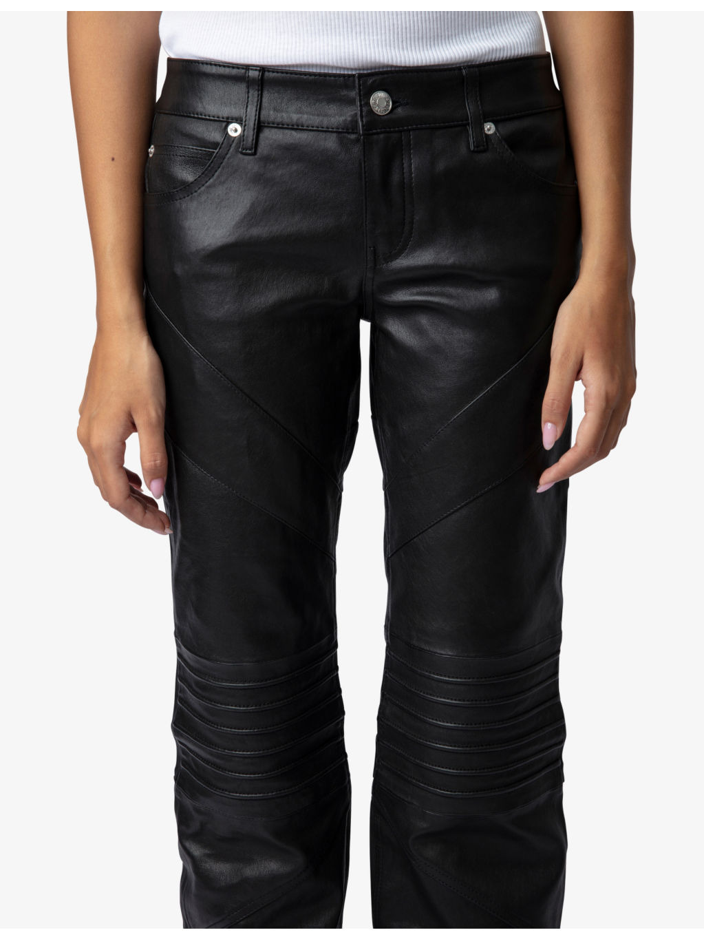 Paulin panelled straight-leg mid-rise trousers - 5