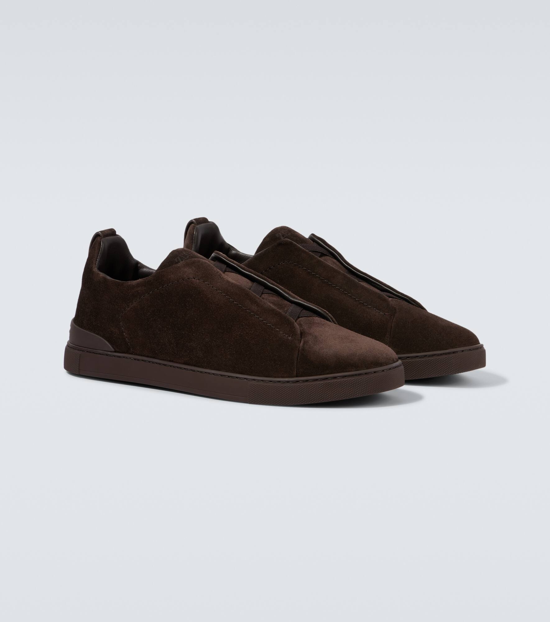 Triple Stitch suede sneakers - 5