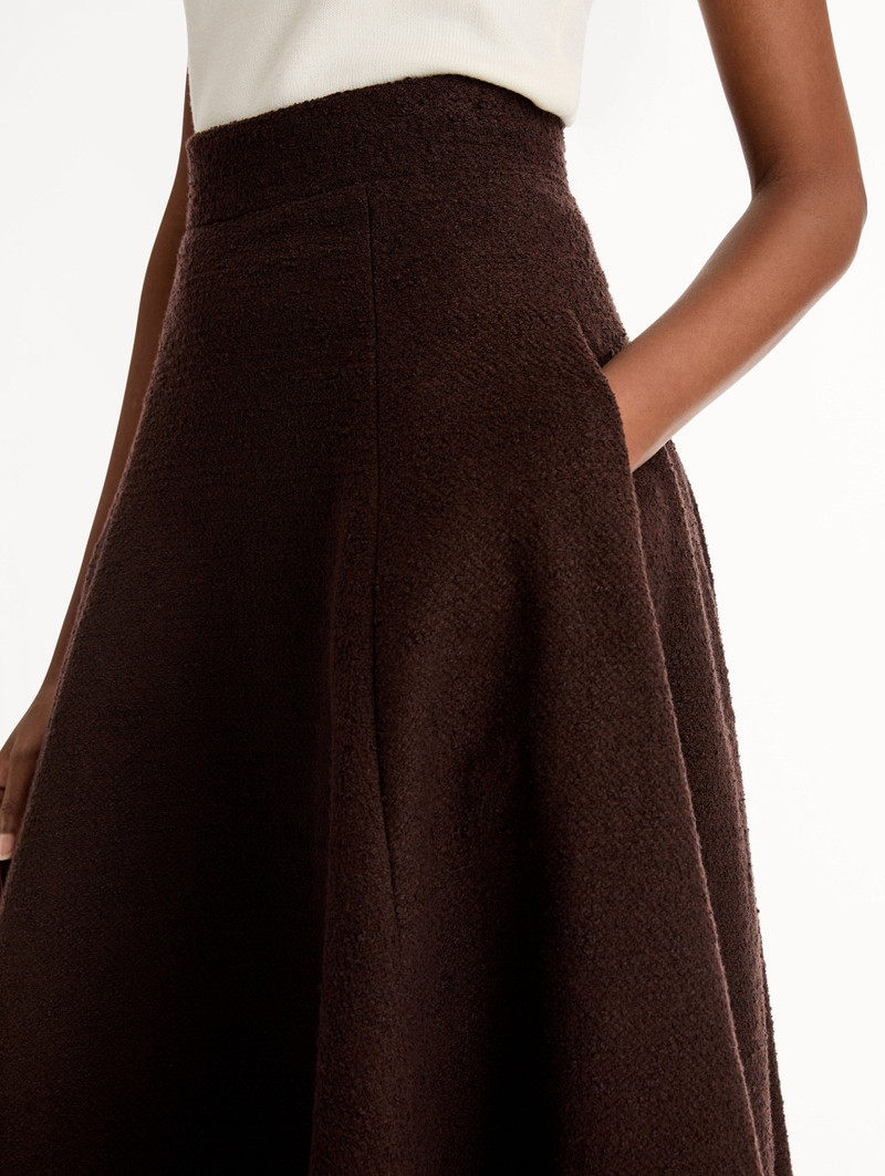 WOOL TWEED PLEATED SKIRT 6