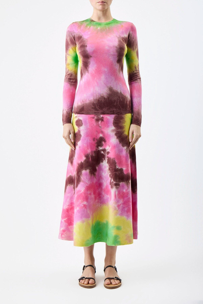 GABRIELA HEARST Miller Sweater in Tie Dye Cashmere outlook