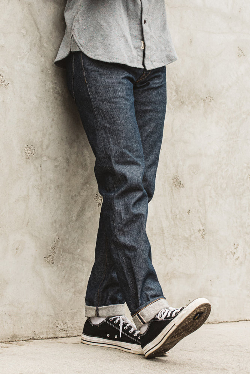 The Pen Slim Natural Slub Indigo - Raw 12.5oz Selvedge 1