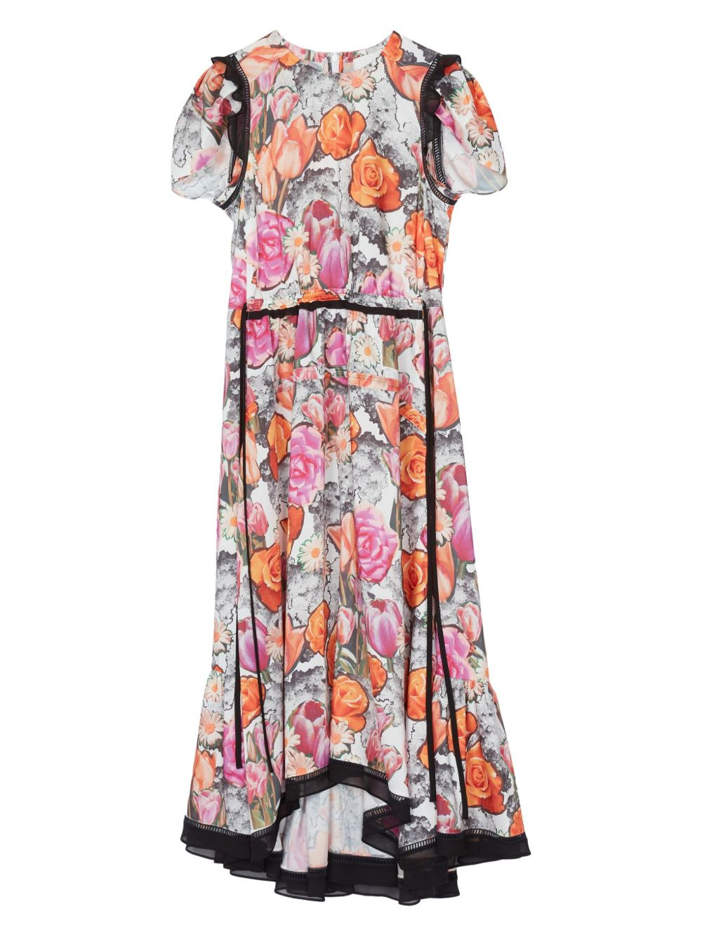 floral-print midi dress - 1