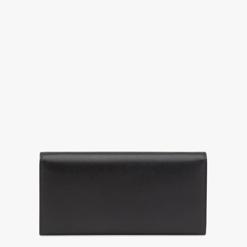 FENDI Black leather wallet outlook