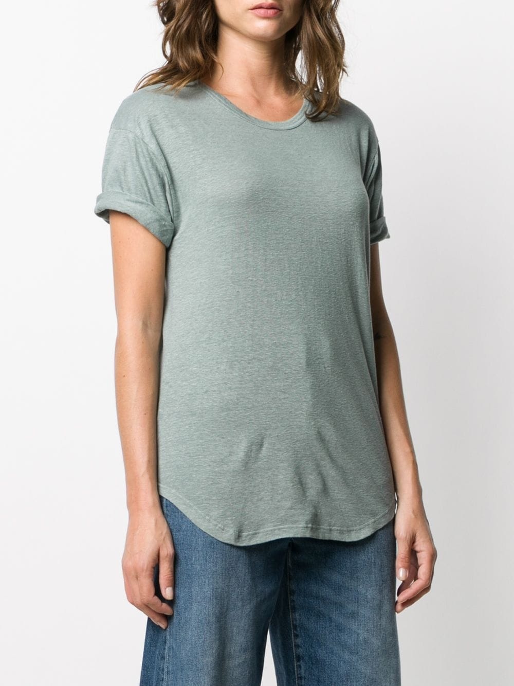 short-sleeve linen T-shirt - 3