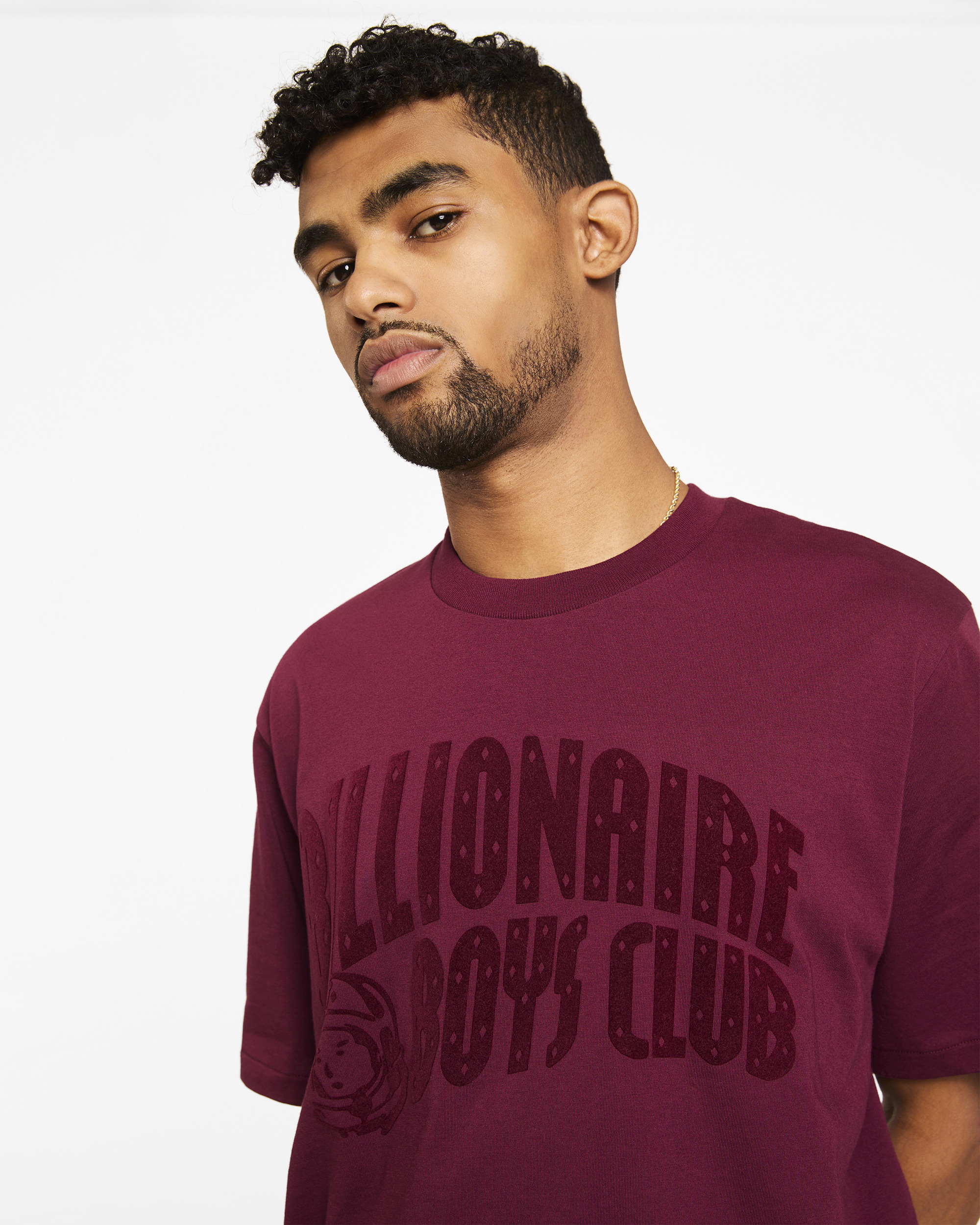 FLOCKED LOGO TEE - 4