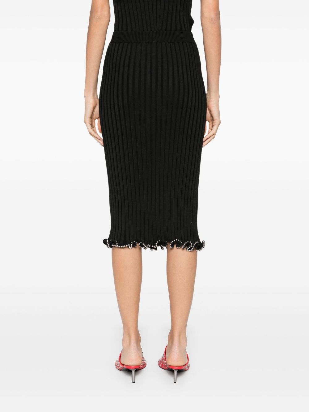 beaded midi skirt - 4
