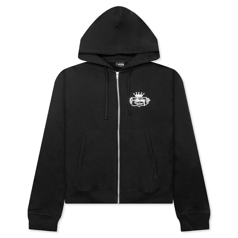 BUILT TO LAST ZIP HOODIE - BLACK - 1