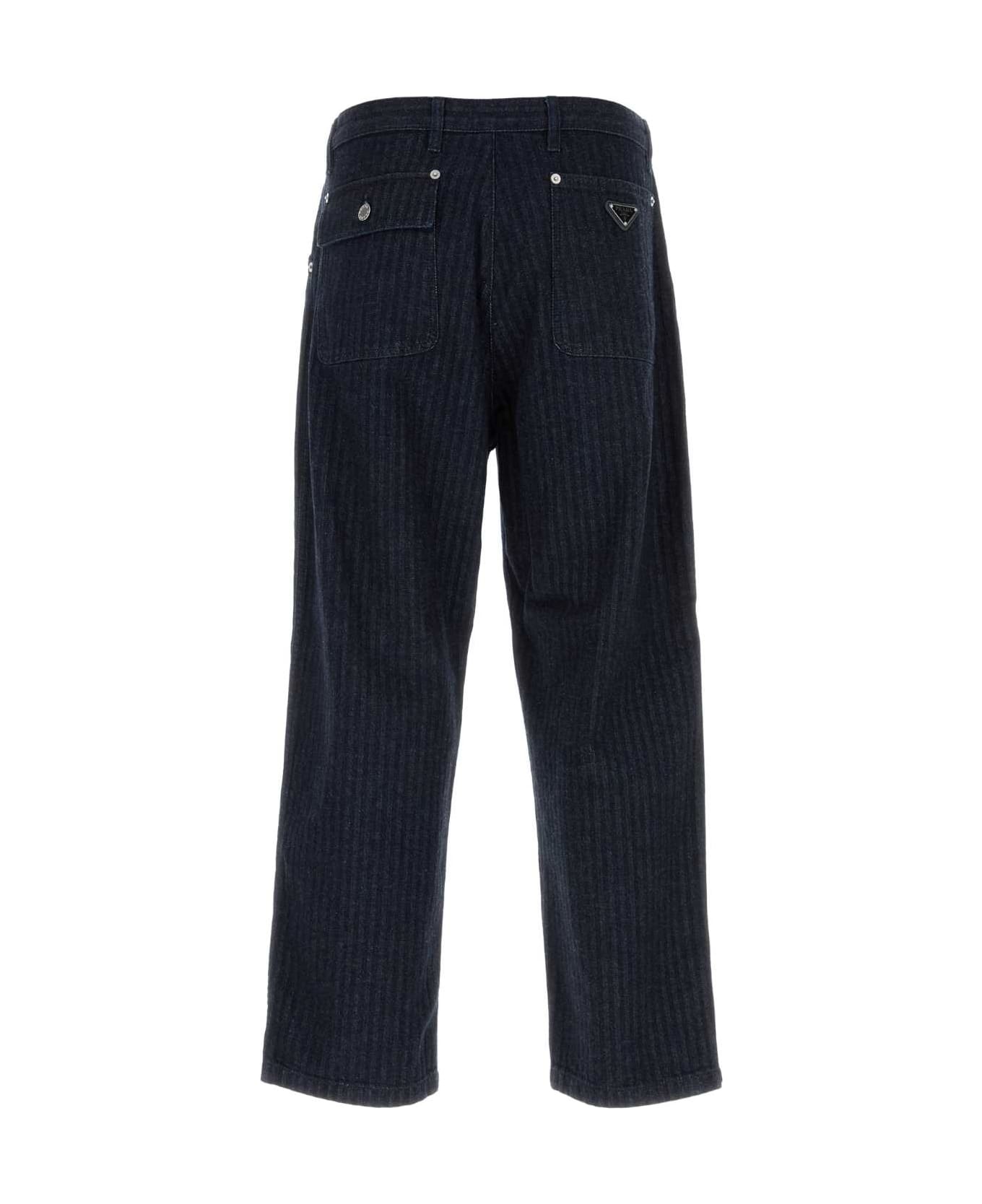 Embroidered Denim Jeans - 2
