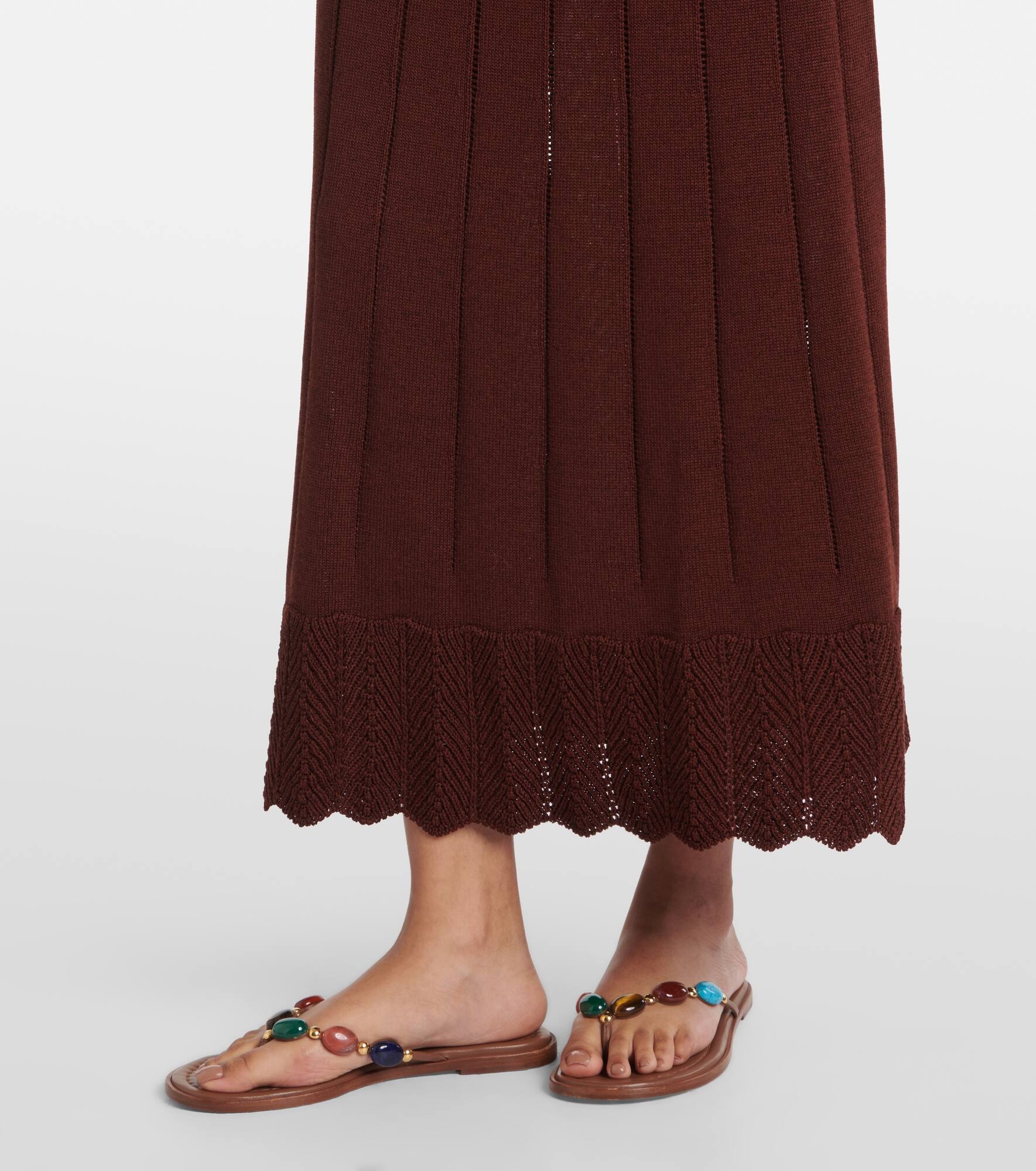 Imaginaire cotton-blend maxi dress - 5