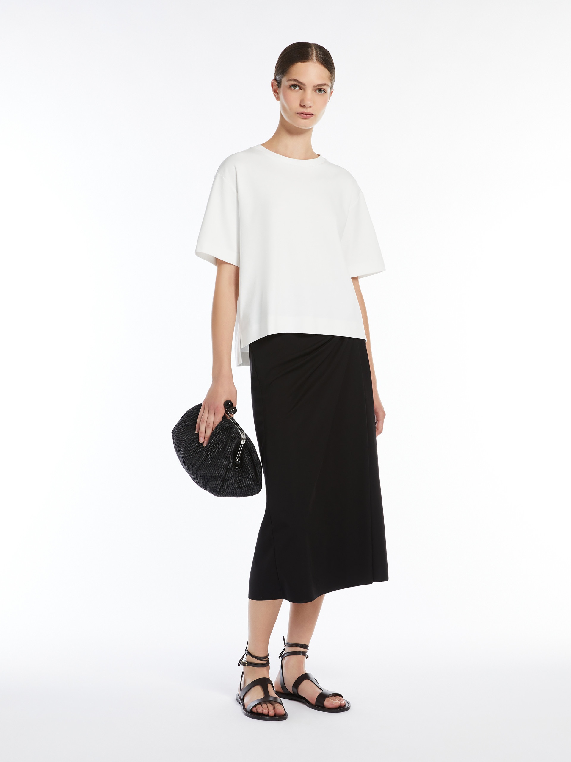 MEMO Jersey midi skirt - 2