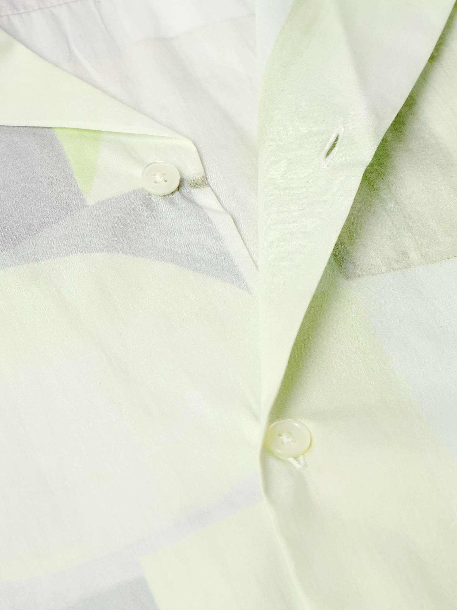 Convertible-Collar Printed Cotton-Poplin Shirt - 4