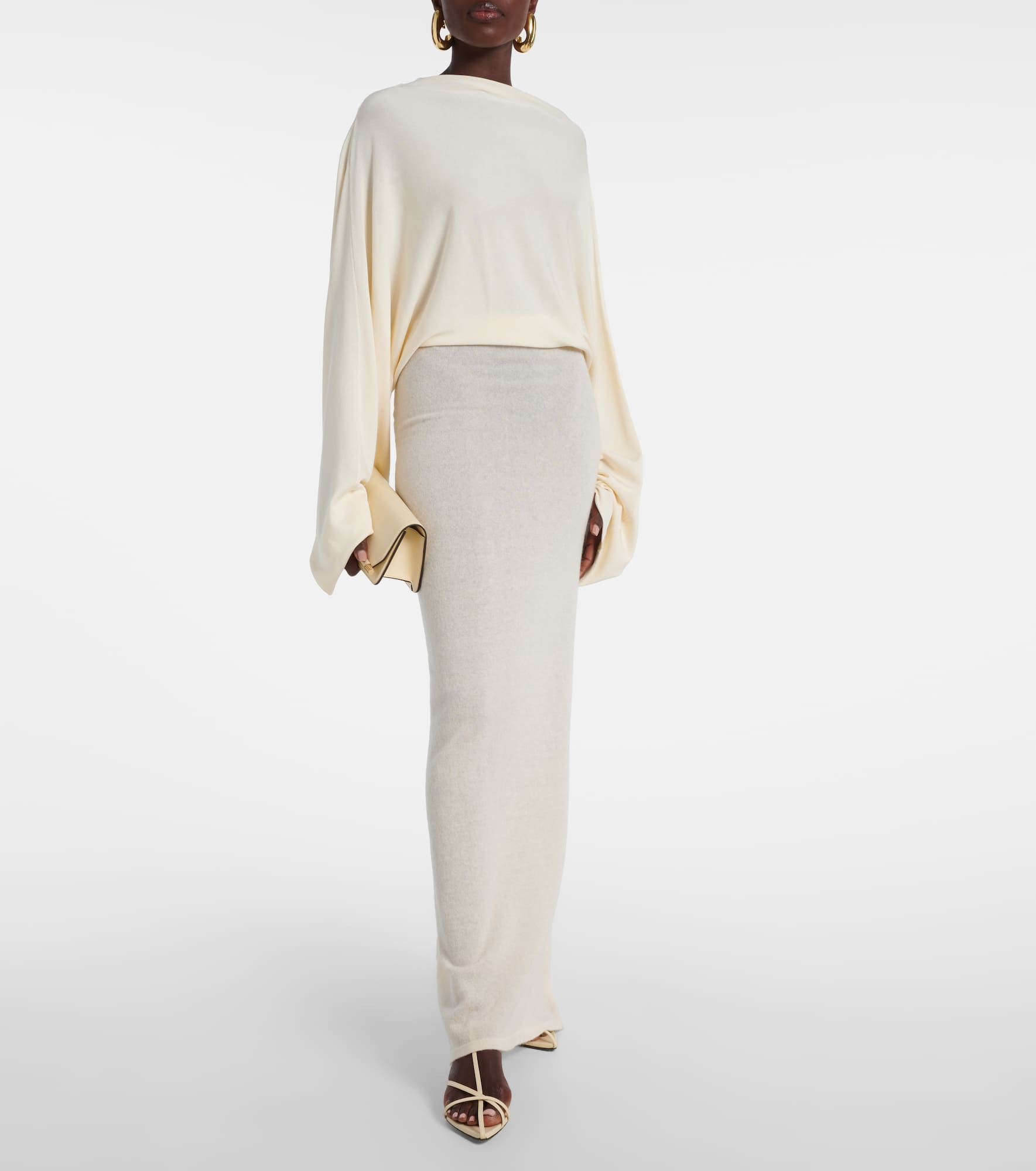 Open-back sheer maxi dress - 2