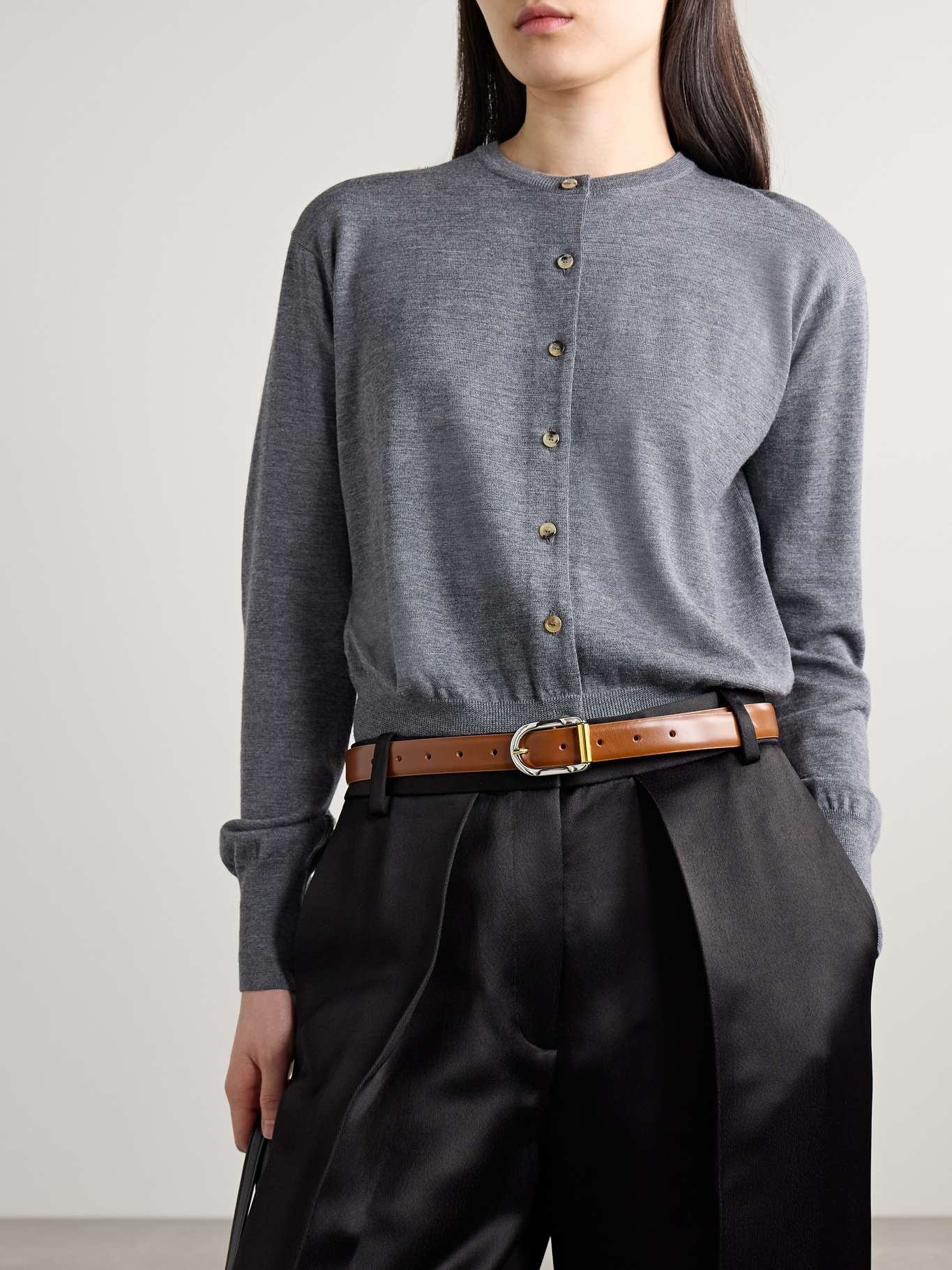 Mija Mixed Metal leather belt Tan - 2