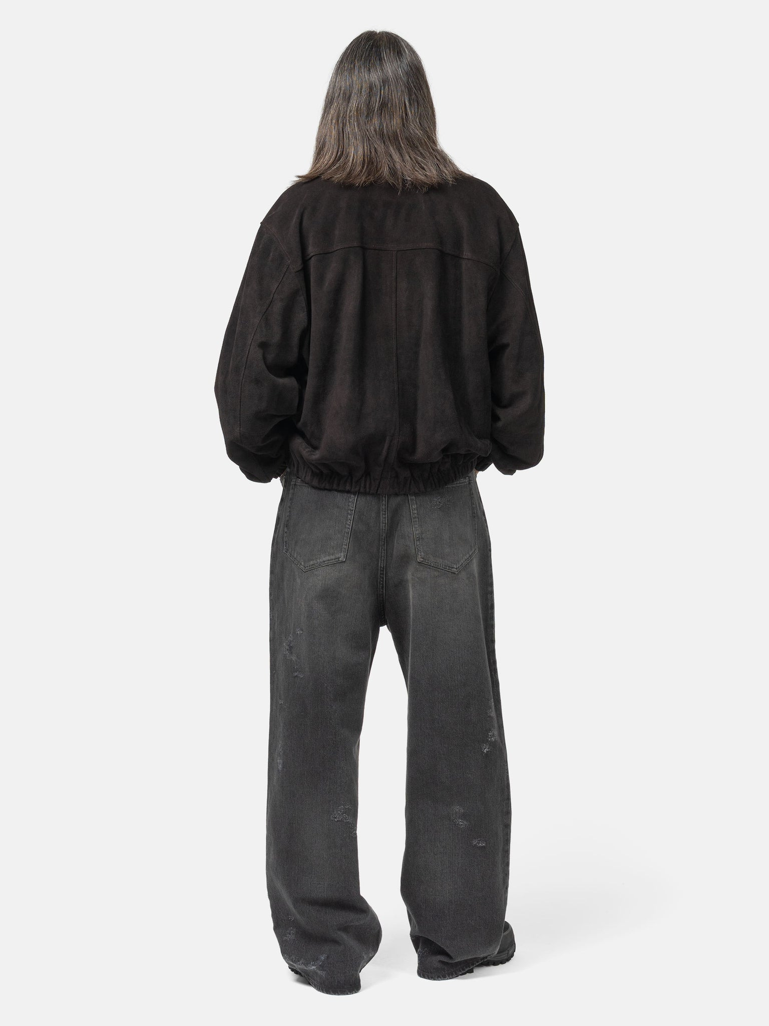 Baggy Denim Jeans Black - 4