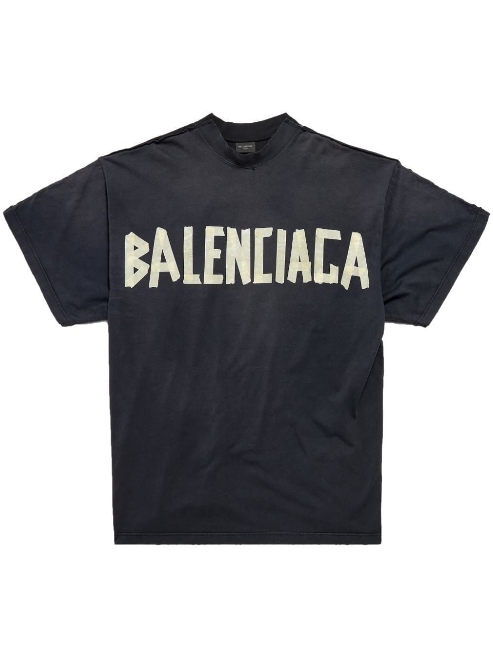 BALENCIAGA Tape Type cotton T-shirt | REVERSIBLE