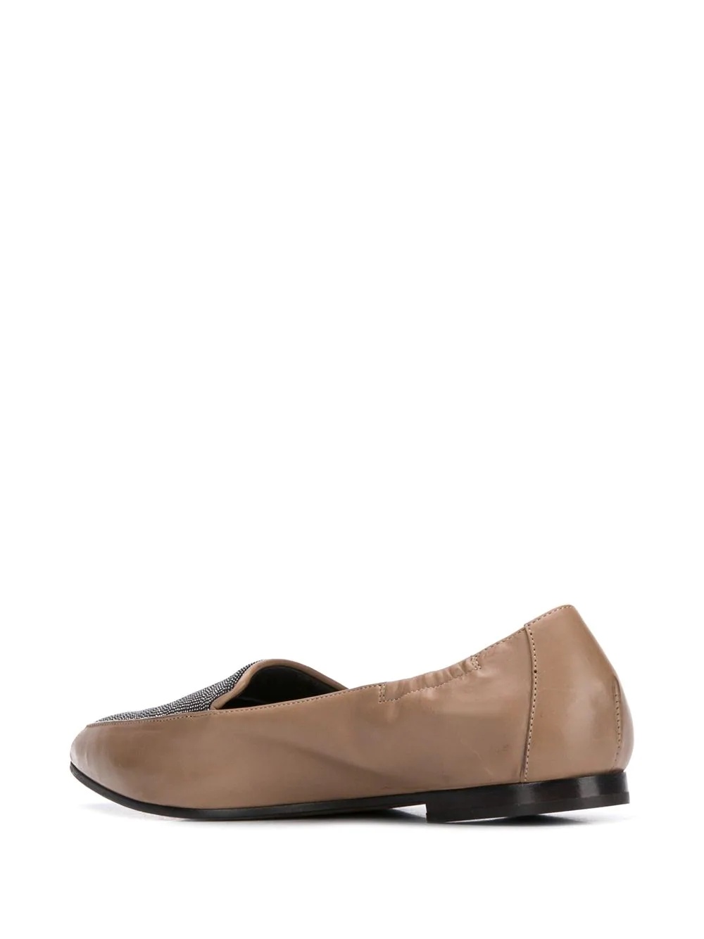 pointed leather loafers  - 3