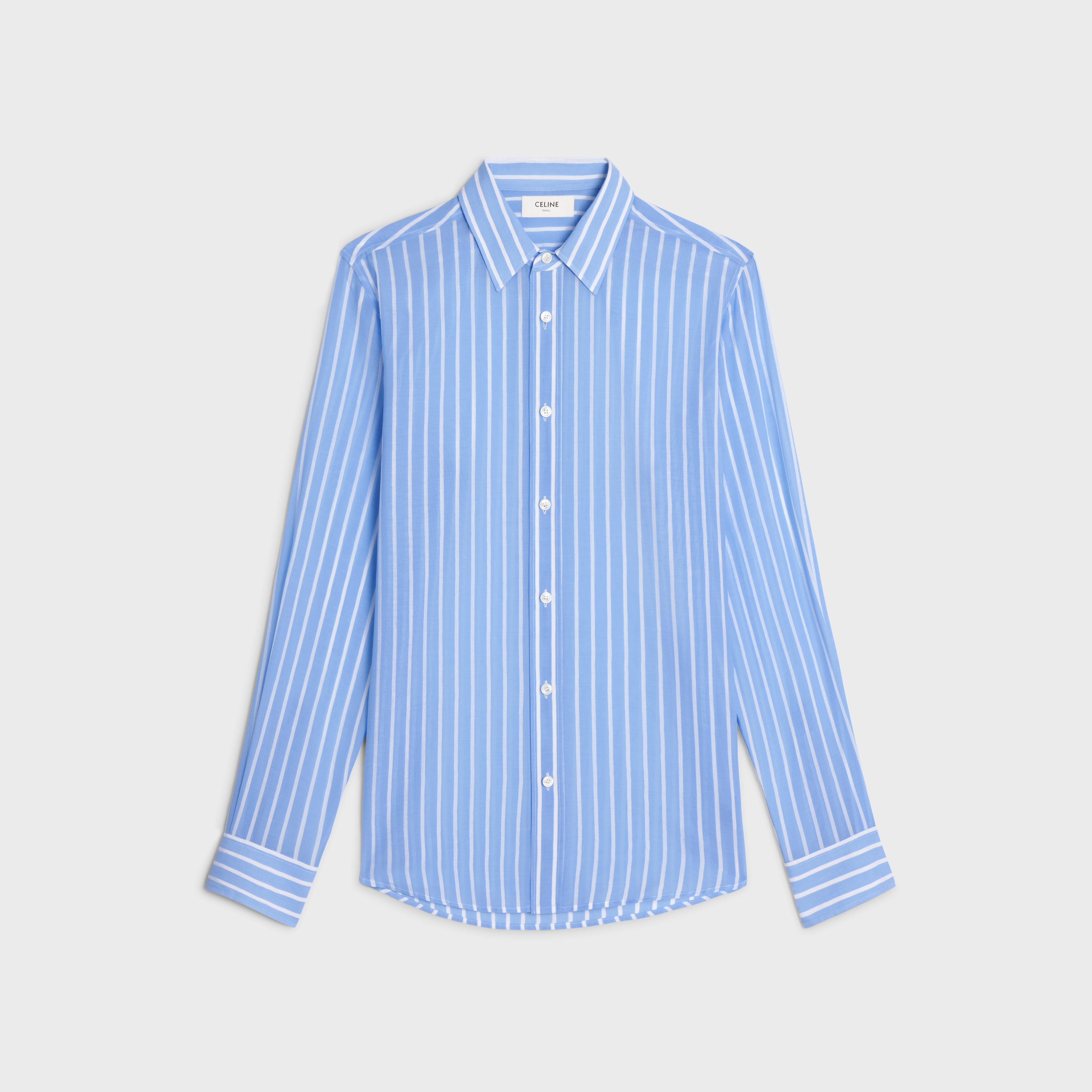 loose shirt in striped cotton - 1