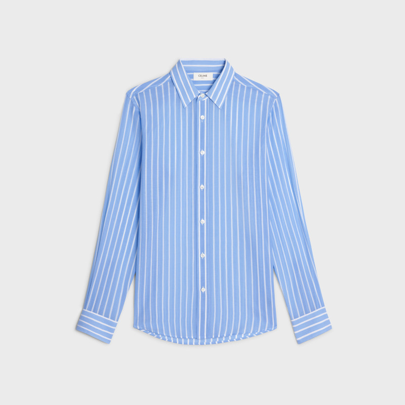 loose shirt in striped cotton 1