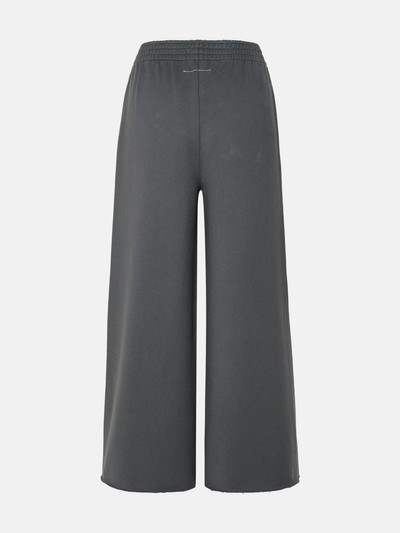 MM6 Maison Margiela GRAY COTTON PANTS outlook