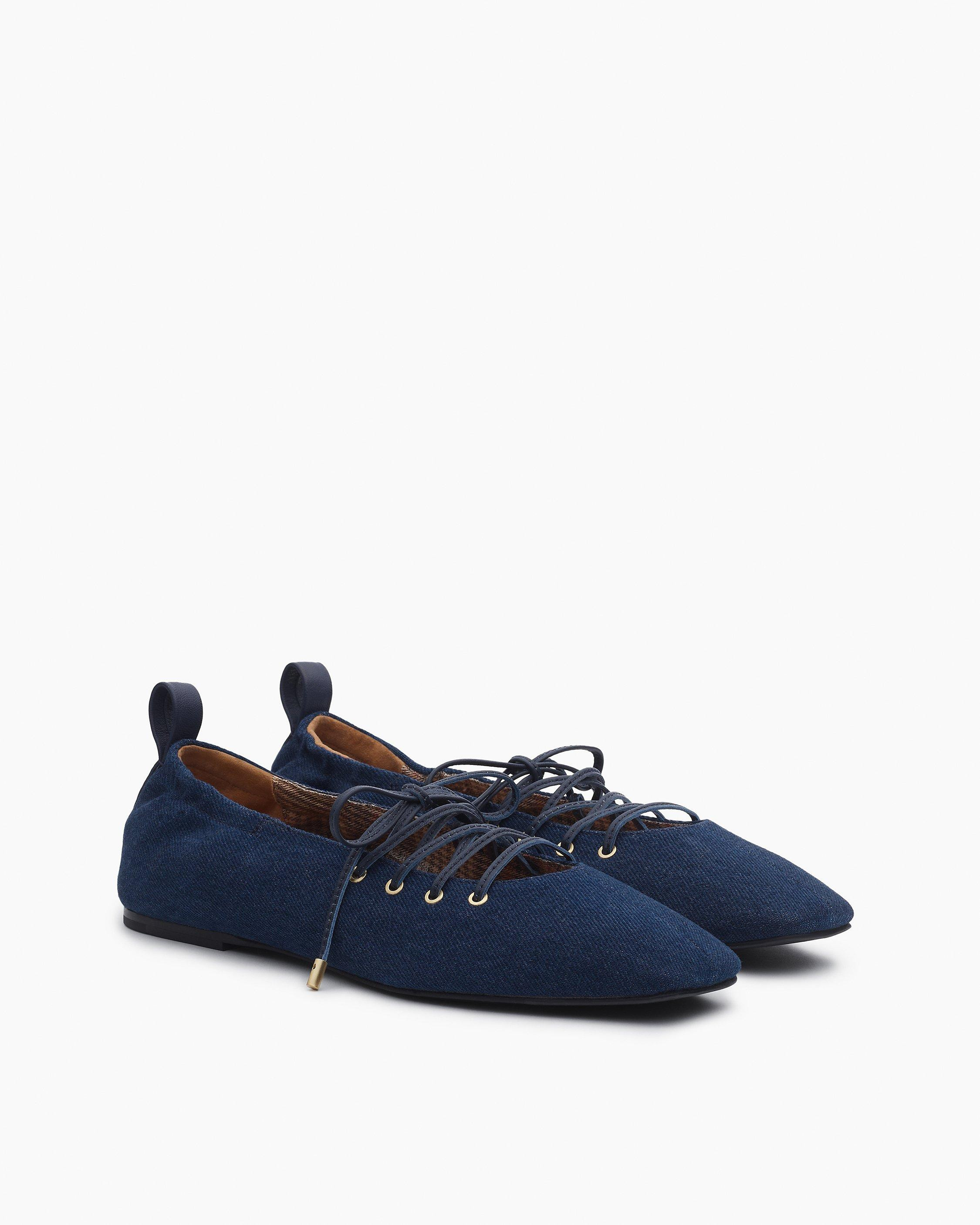 Sophia Denim Ballet Flats - 3