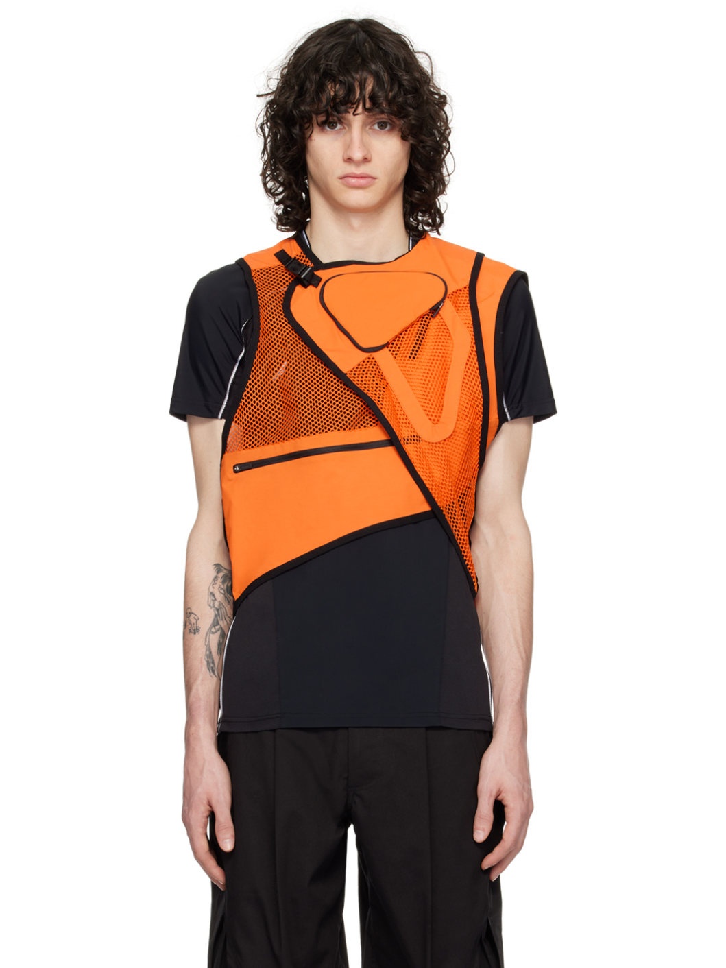 Orange Utility Vest - 1