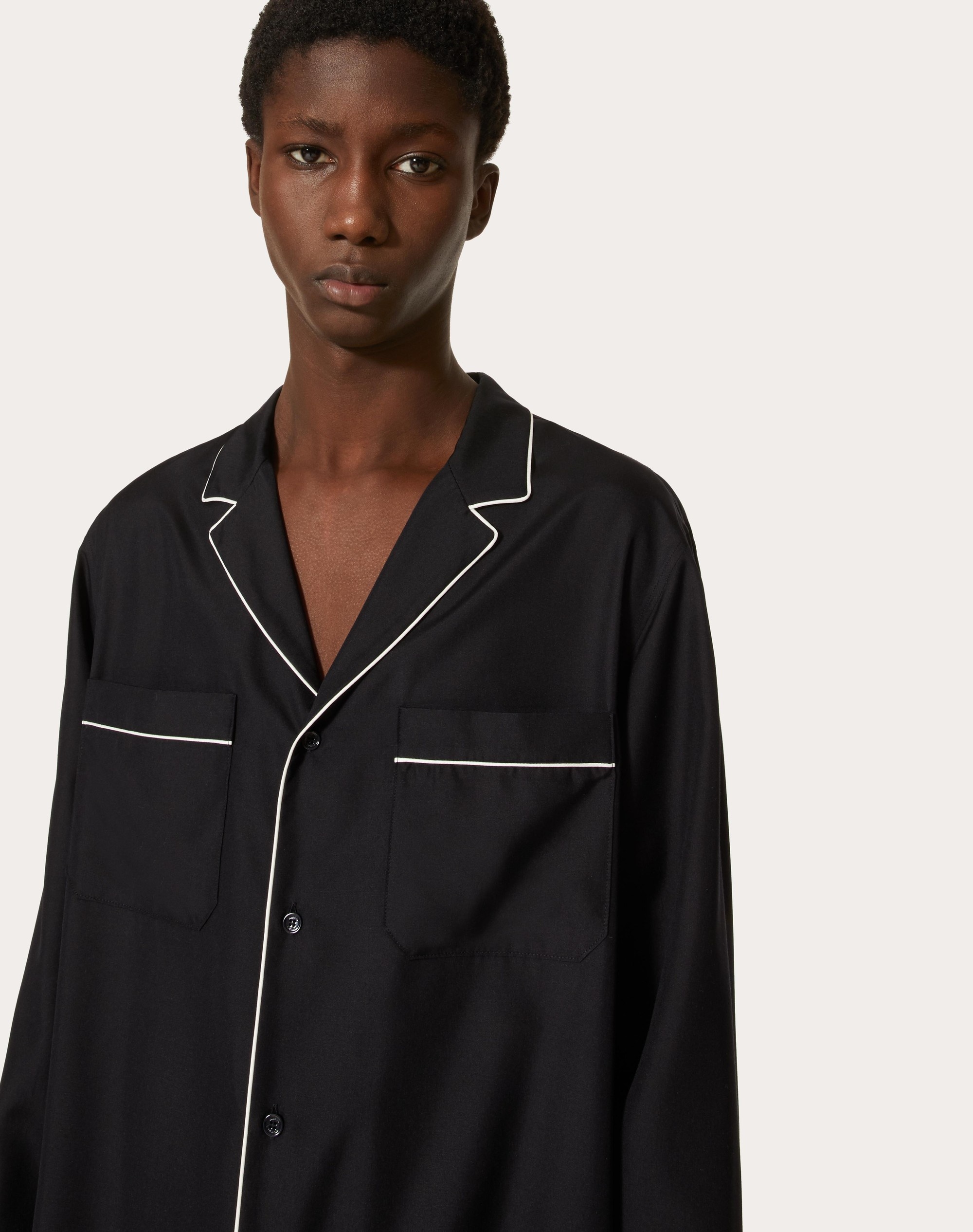 SILK PAJAMA SHIRT - 5
