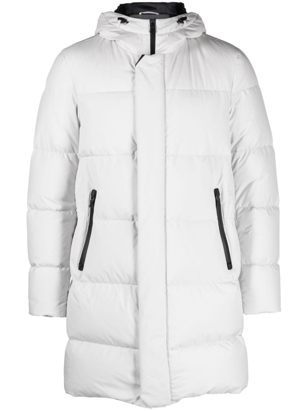 hooded padded parka coat - 1