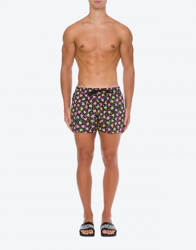 Moschino POLKA DOTS & HEARTS BEACH BOXER outlook