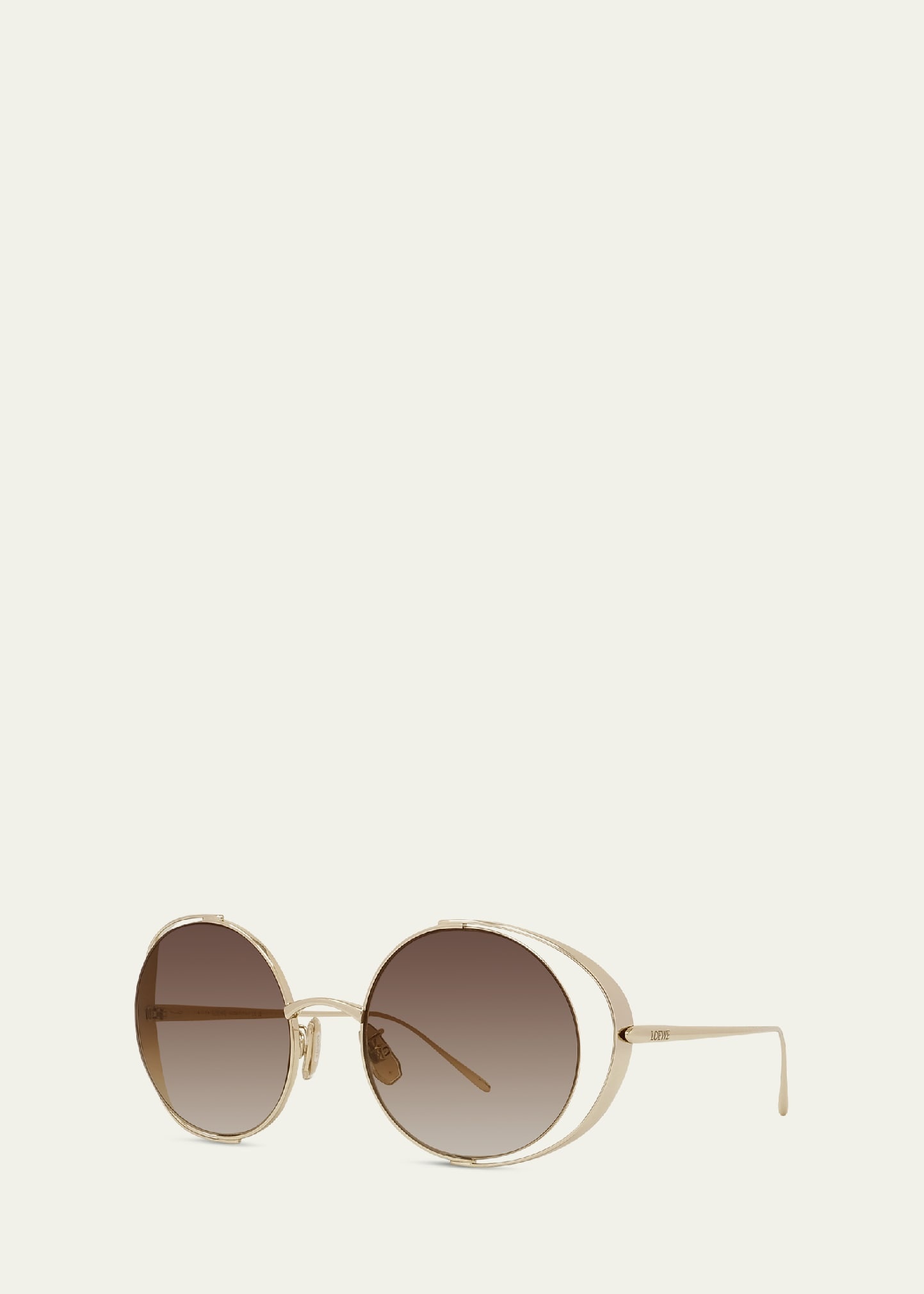 Signature Round Cutout Metal Sunglasses - 2