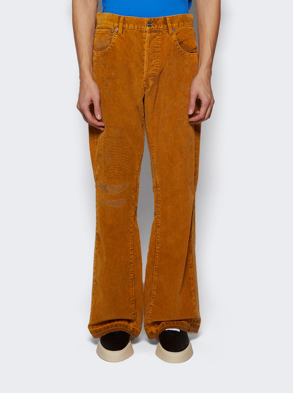 Corduroy La Flare Jeans Golden Brown - 3