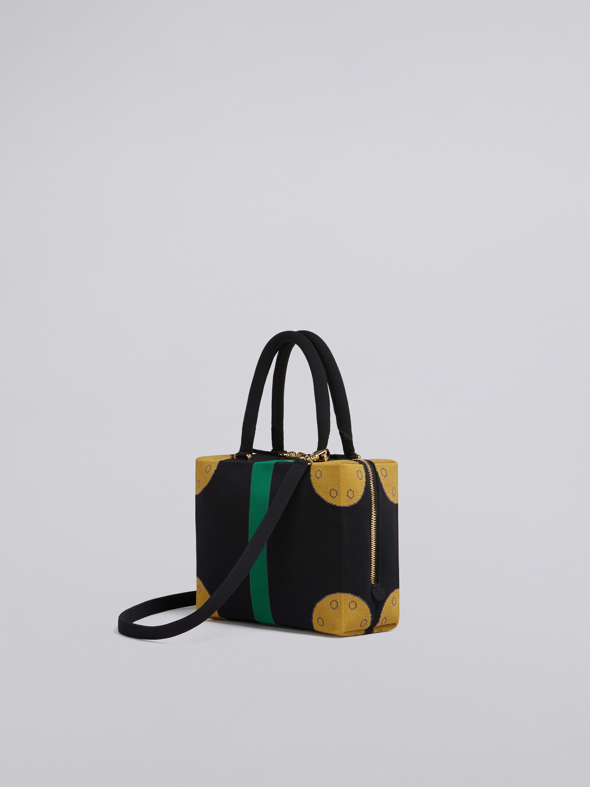 CUBIC BAG IN BLACK TROMPE-L'ŒIL JACQUARD - 3