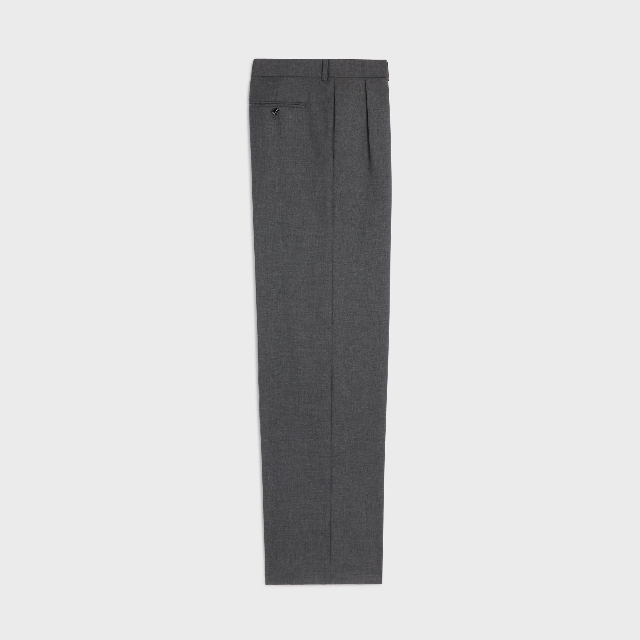 pleated trousers IN CASHMERE CANVAS - 2