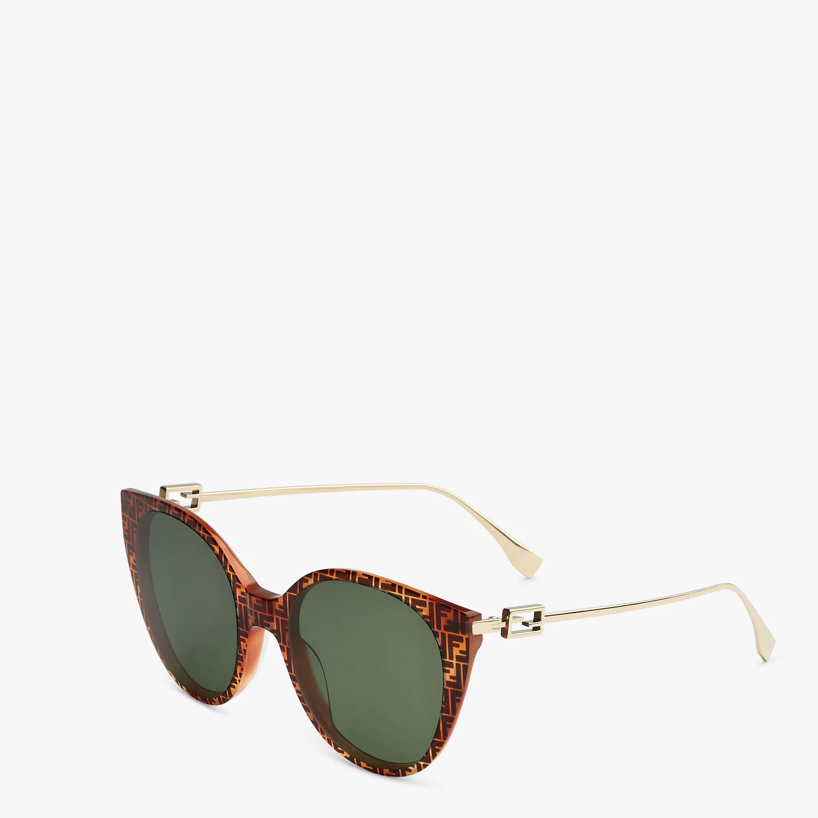 Light FF Havana acetate and metal sunglasses - 2