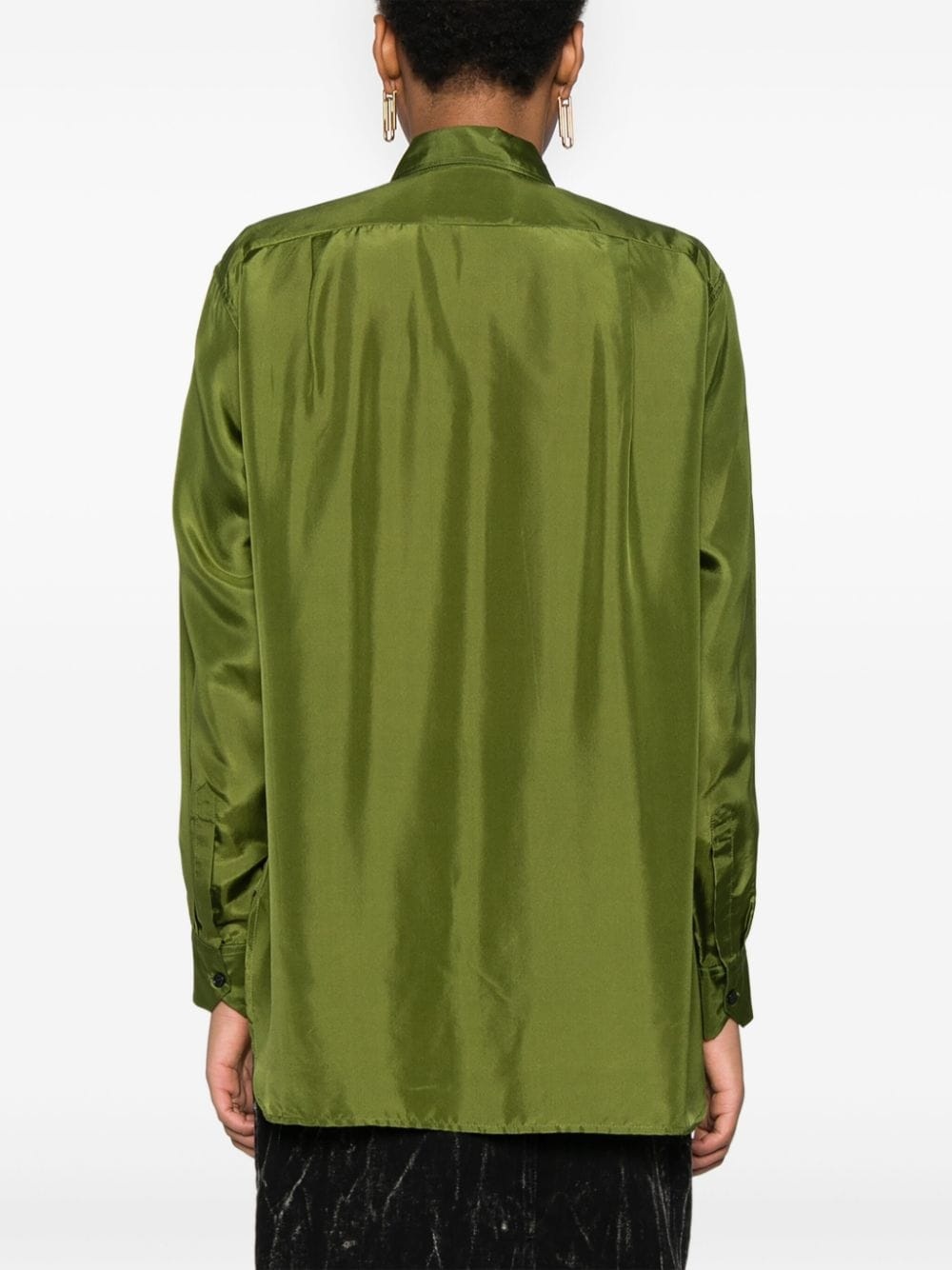 ruffle-detailed shirt - 4