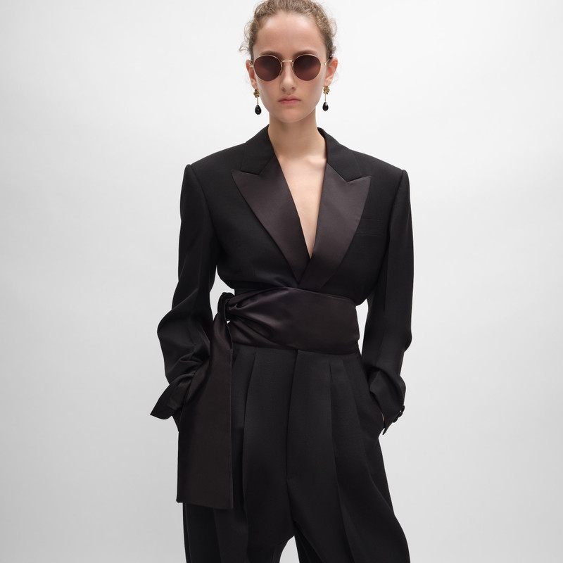 CELINE spencer tux jacket IN wool gabardine outlook