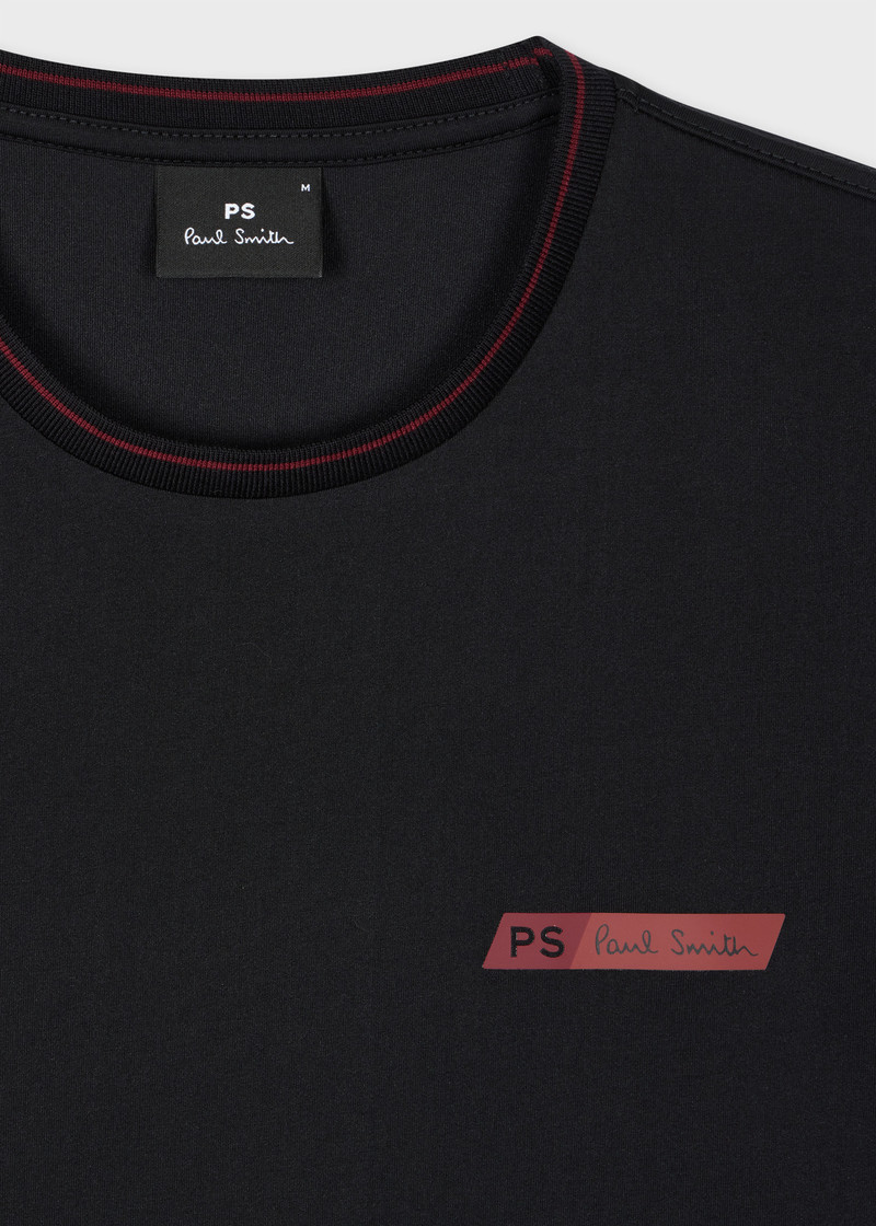 Paul Smith Black Regular-Fit Cotton Logo T-Shirt outlook