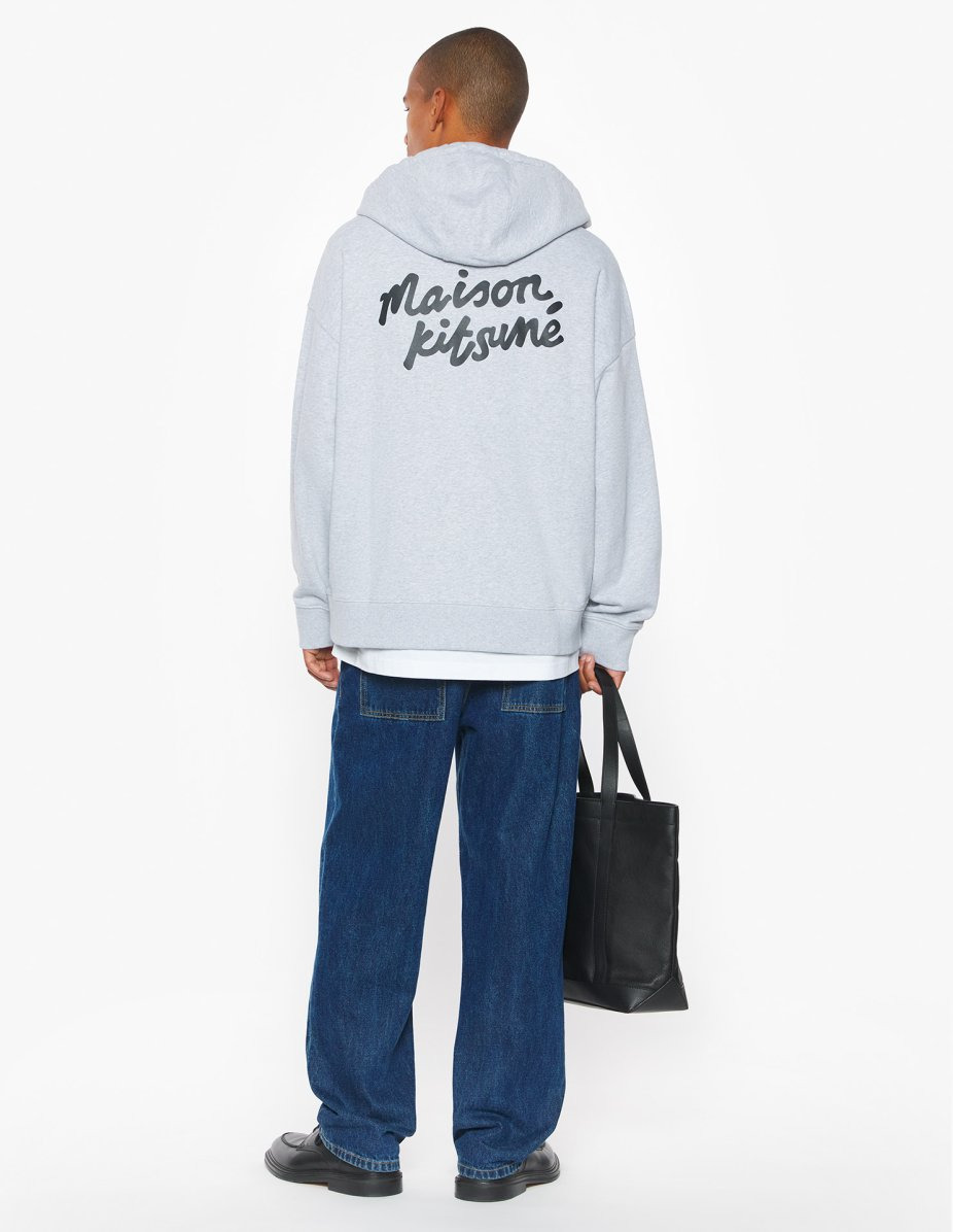 MAISON KITSUNE HANDWRITING OVERSIZE HOODIE - 5