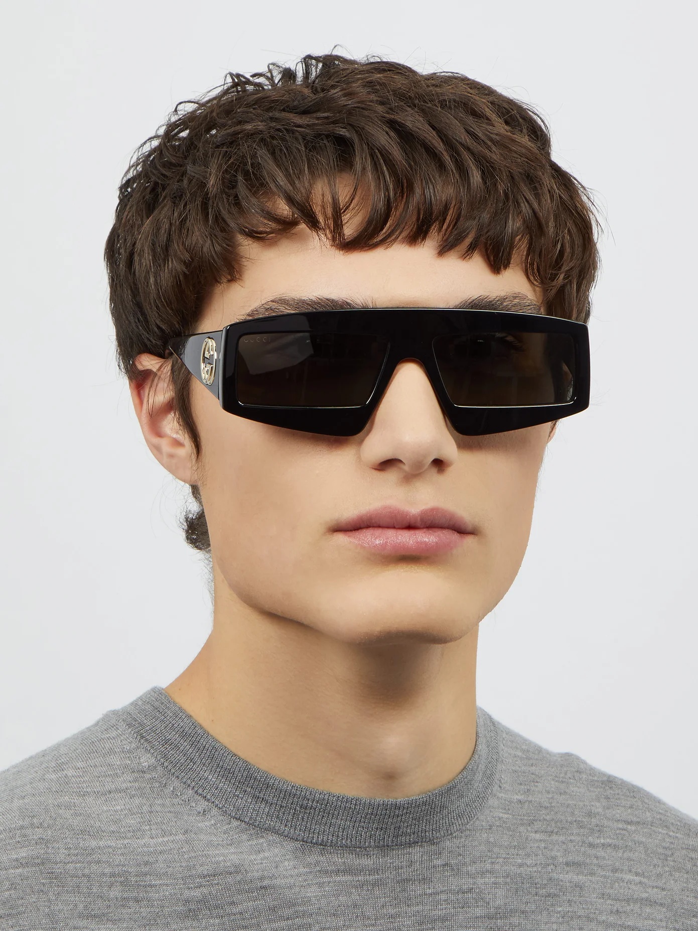 Rectangle acetate sunglasses - 2