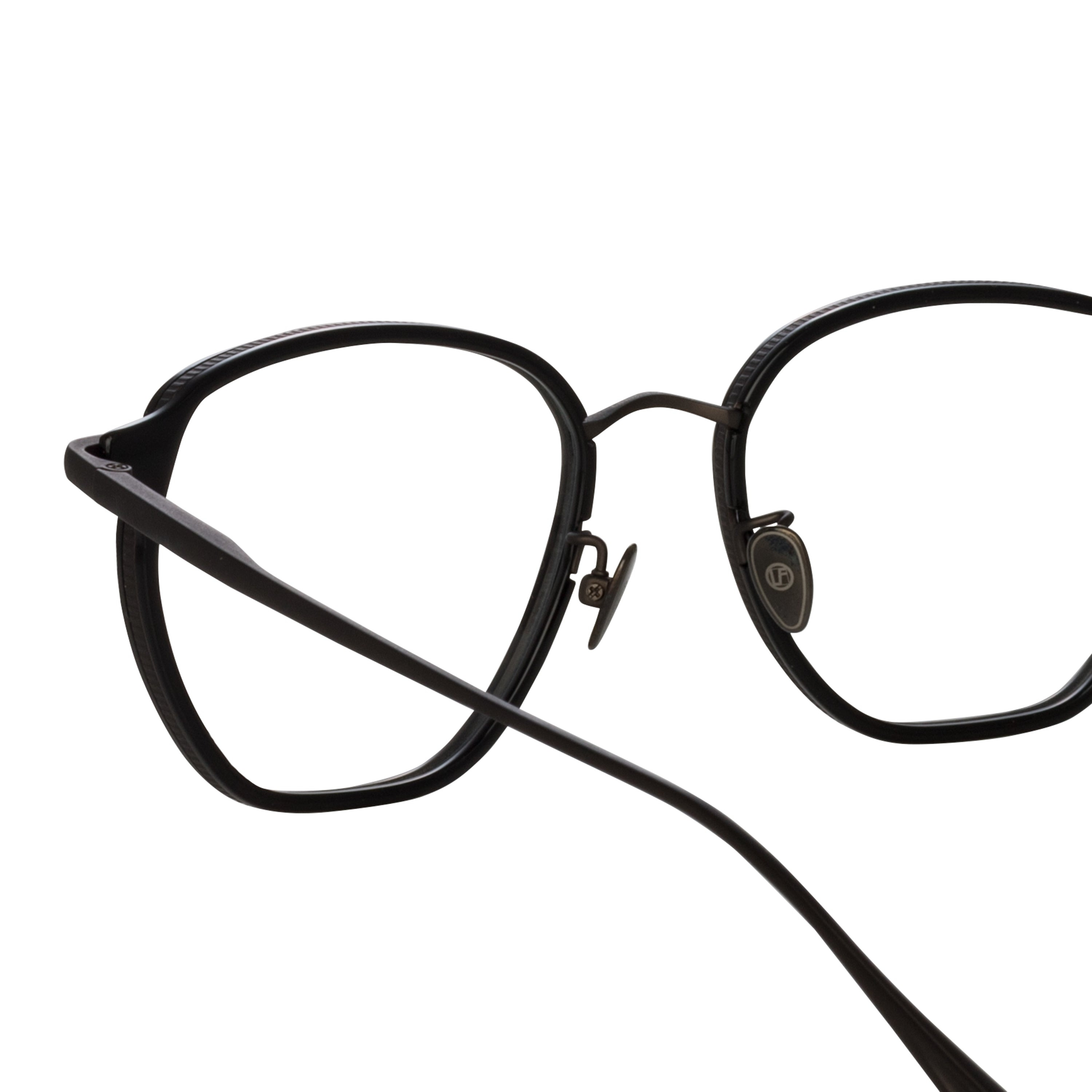 DANILO ANGULAR OPTICAL FRAME IN MATT NICKEL - 5